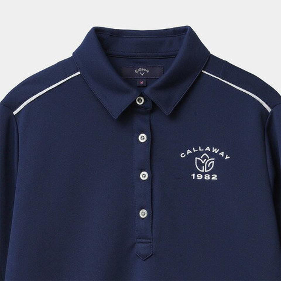 キャロウェイ（CALLAWAY）（レディース）ゴルフウェア 吸汗速乾 高通気カノコシャツ 長袖 C22133200-1120