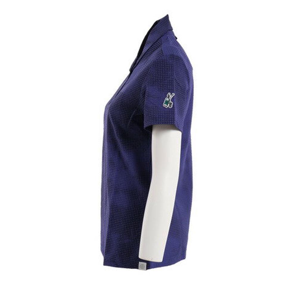 アディダス(adidas) ゴルフウェア ストレッチ PLAY GREEN スプレーダイ 半袖ショールカラーシャツ SE072-HC7917 (レディース)