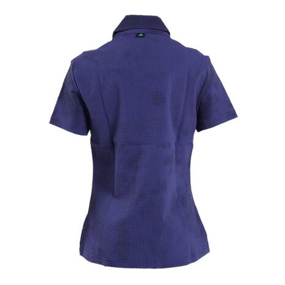 アディダス(adidas) ゴルフウェア ストレッチ PLAY GREEN スプレーダイ 半袖ショールカラーシャツ SE072-HC7917 (レディース)