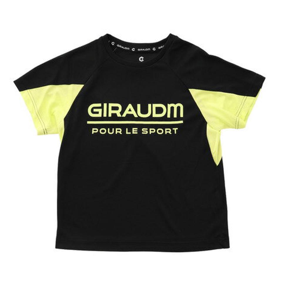 ジローム(GIRAUDM)(キッズ)ドライ 吸汗速乾 UVカット ジュニア Tスーツ 865GM1CD6723 BLK Tシャツ&ハーフパンツセット
