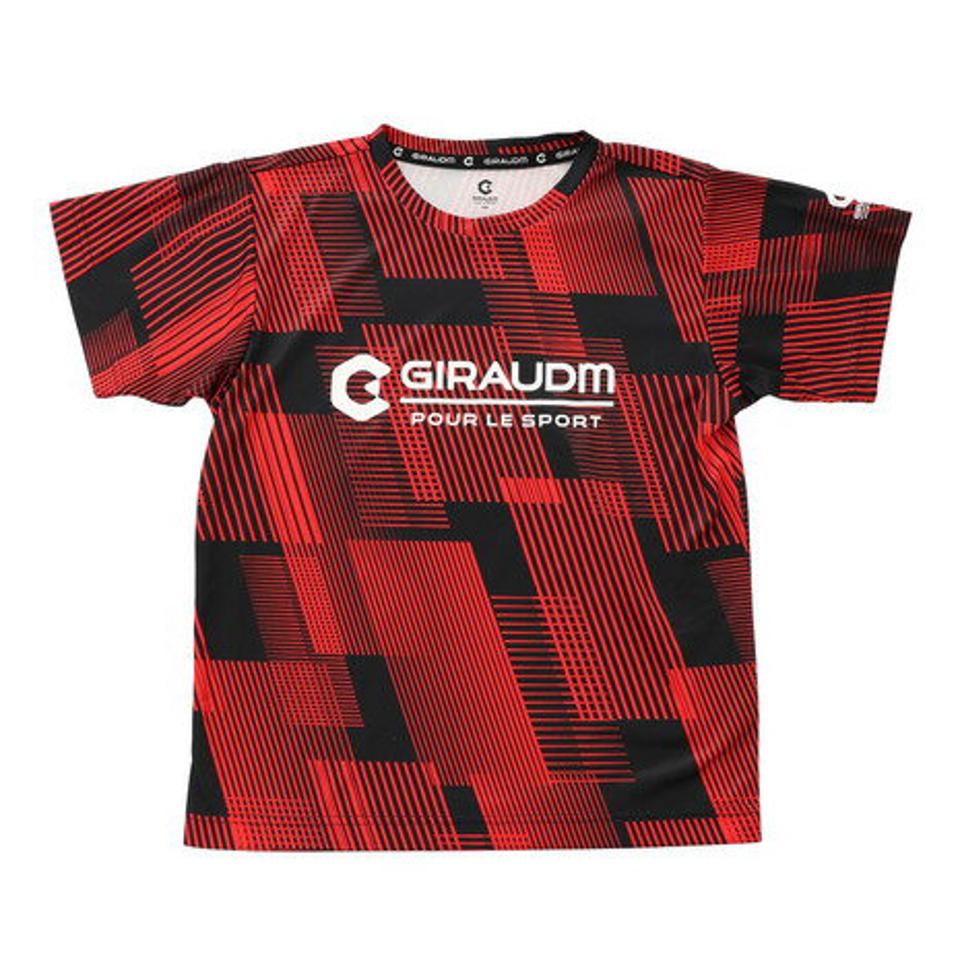 ジローム(GIRAUDM)(キッズ)ドライ 吸汗速乾 UVカット ジュニア Tスーツ 865GM1CD6722 RED Tシャツ&ハーフパンツセット