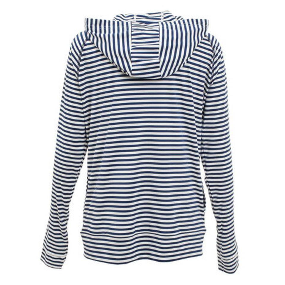 アリーナ（ARENA） T-body パーカー ラッシュガード ネイビー 紺 ボーダー ASN-0404W NVY 水陸両用 撥水 UVカット 紫外線対策 吸汗 速乾 普段着 （レディース）