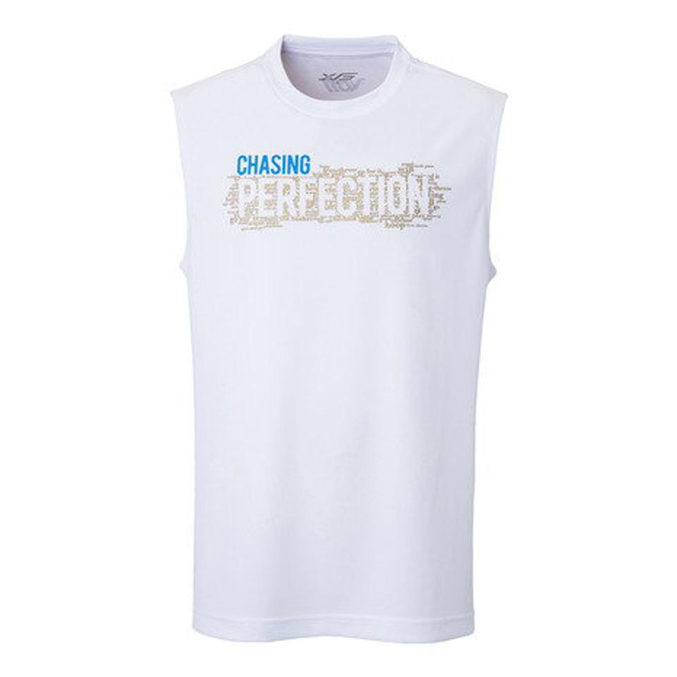 エックスティーエス(XTS) ドライプラス メッセージグラフィックノースリーブシャツ 751G2CD7149 WHT (メンズ、レディース)