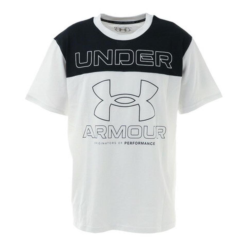 アンダーアーマー(UNDER ARMOUR) 半袖Tシャツ メンズ ヘビーウエイト チャージドコットン ビックロゴ ショートスリーブシャツ 1365068 100 (メンズ)