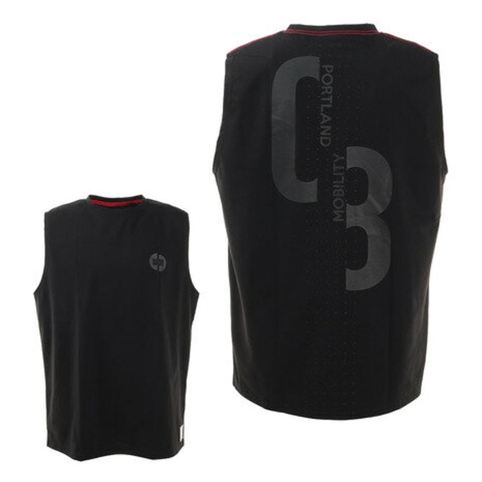 ライズ(RYZ)(メンズ)08 ノースリーブシャツ 751R1CD4587 BLK バスケットボールウェア