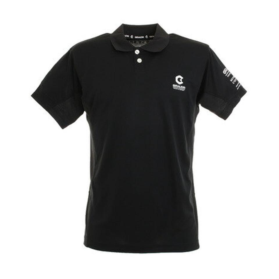 ジローム(GIRAUDM) ドライ 速乾 UVカット メンズ 半袖ポロシャツ 863GM0HD2475 BLK オンライン価格 (メンズ)
