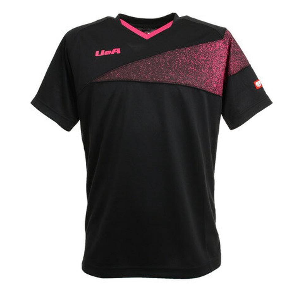【10%OFFクーポン対象!6/16 1:59迄】Uea(Uea)(メンズ)卓球ウェア ユニフォーム 日本卓球協会(JTTA)公認 ドライプラス 卓球シャツ UEA303 BLK 吸汗速乾