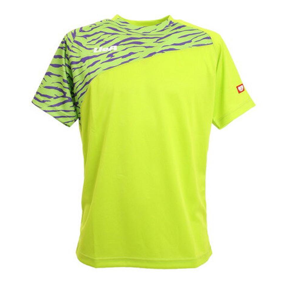 Uea(Uea) 日本卓球協会(JTTA)公認 ドライプラス 卓球シャツ UEA302 YEL 卓球ウェア 吸汗速乾 (メンズ)