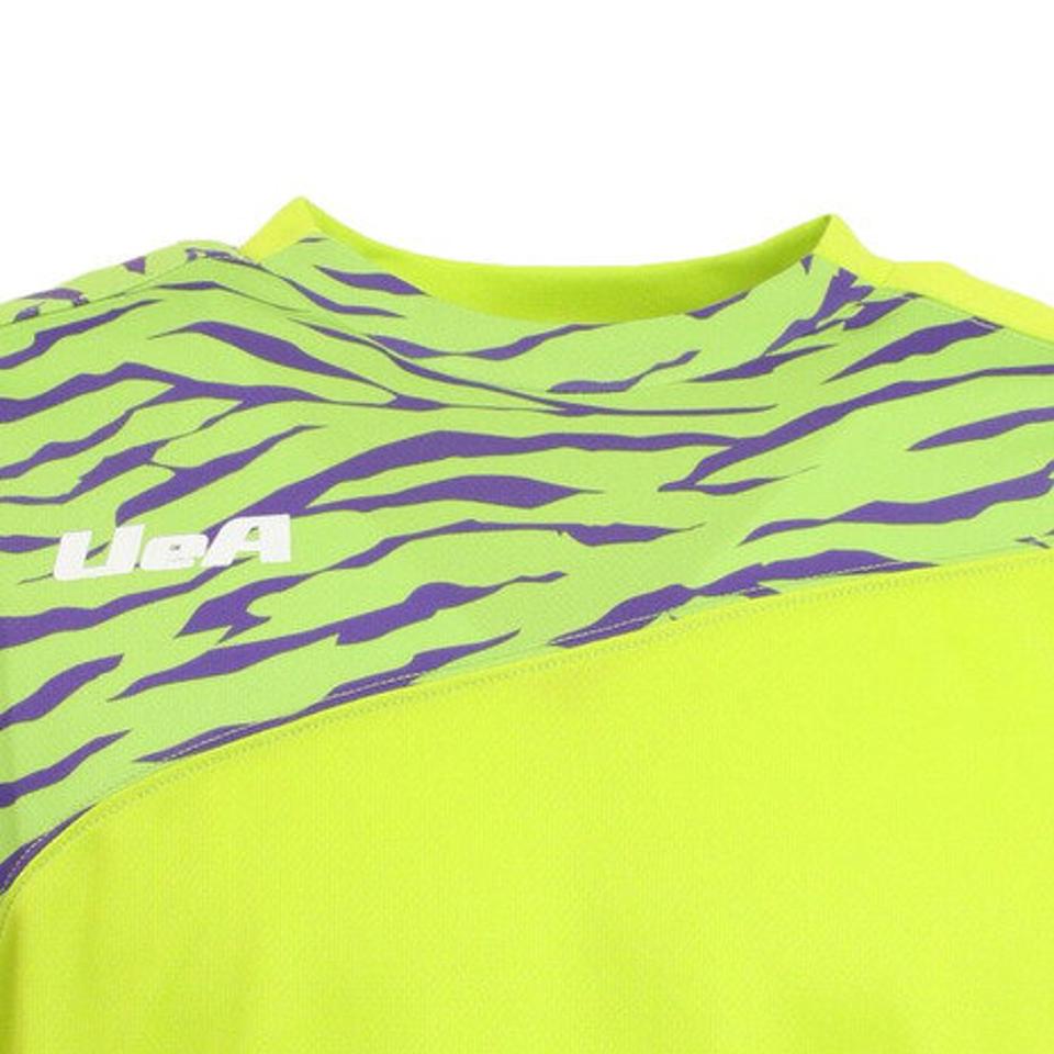 Uea(Uea) 日本卓球協会(JTTA)公認 ドライプラス 卓球シャツ UEA302 YEL 卓球ウェア 吸汗速乾 (メンズ)