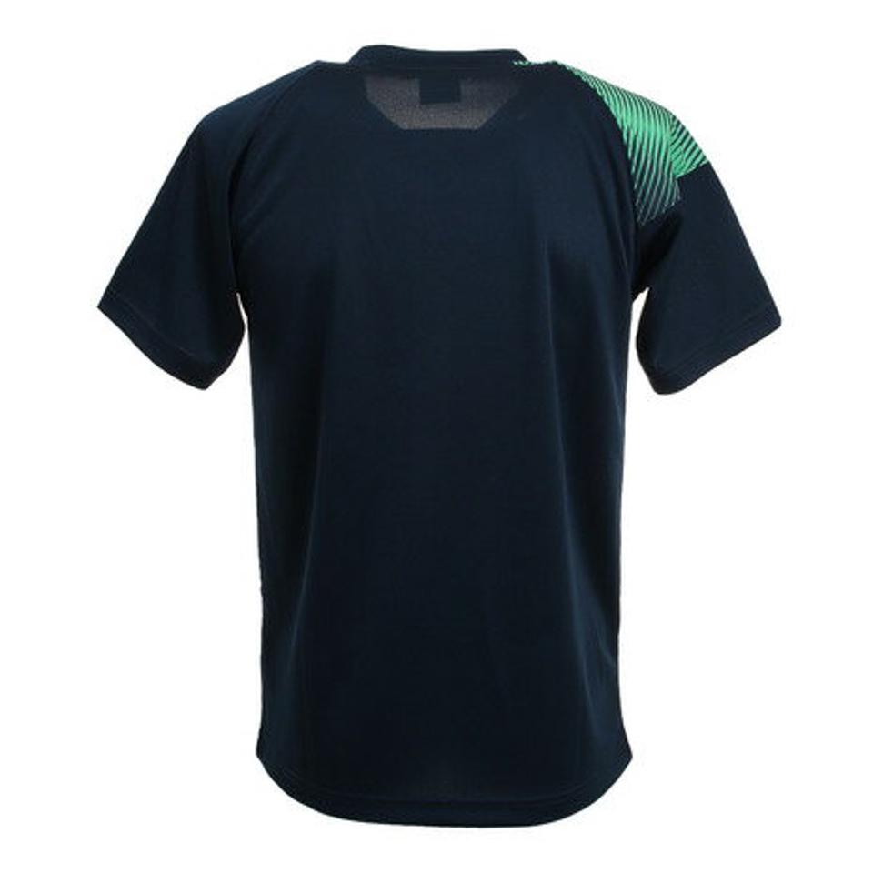 【10%OFFクーポン対象 6/29まで】Uea(Uea) 日本卓球協会(JTTA)公認 ドライプラス 卓球シャツ UEA301 NVY 卓球ウェア 吸汗速乾 (メンズ)