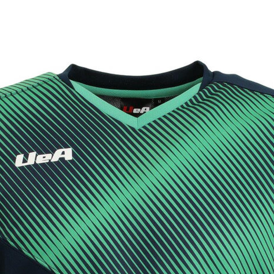 【10%OFFクーポン対象 6/29まで】Uea(Uea) 日本卓球協会(JTTA)公認 ドライプラス 卓球シャツ UEA301 NVY 卓球ウェア 吸汗速乾 (メンズ)