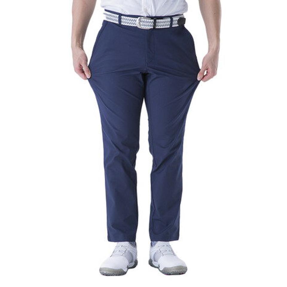 トランスコンチネンツ(TRANS CONTINENTS)(メンズ)ゴルフウェア 裾上げ不要 吸汗 速乾 消臭 メンズ 9分丈市松 ストレッチ アンクル丈パンツ 19STRZ18