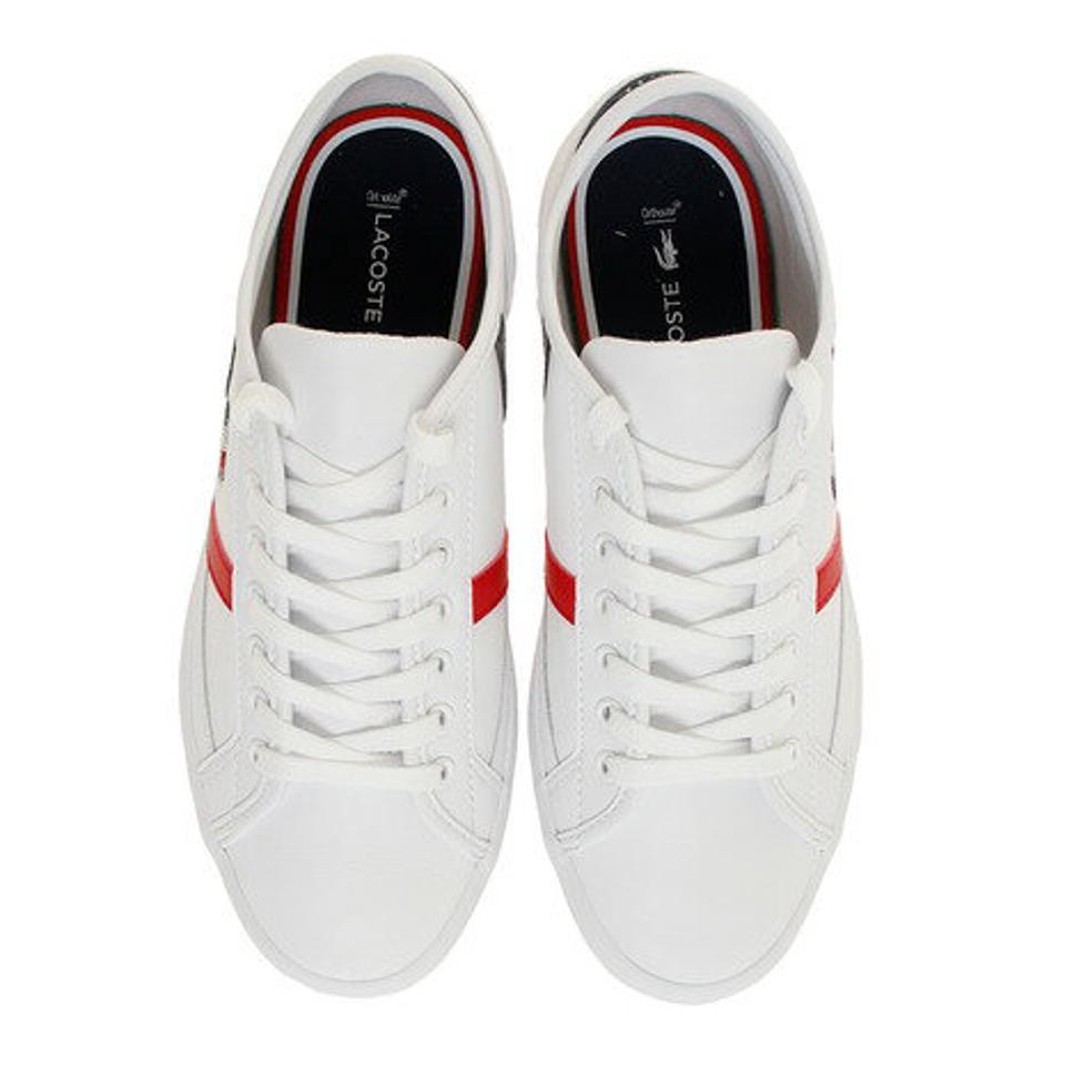 ラコステ（LACOSTE） カジュアルシューズ SIDELINE TRI 1 CMA052L-407 ホワイト 白 通学 学生 （メンズ）
