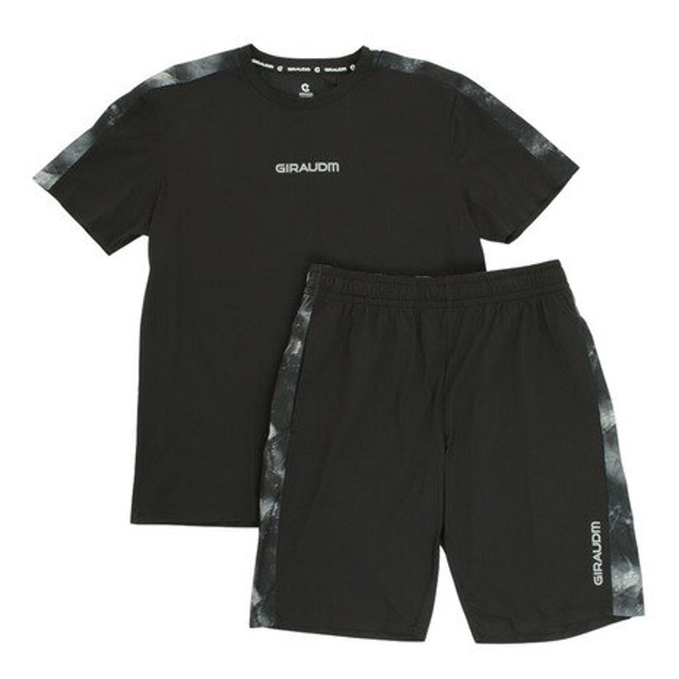 ジローム(GIRAUDM)(メンズ)上下セット メンズ Tシャツ&ハーフパンツ 863GM1SD6721 BLK