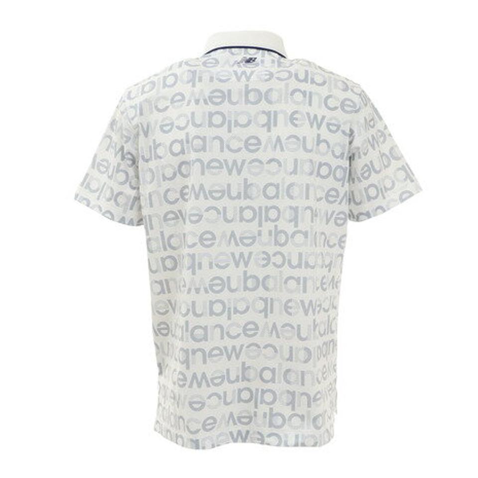 ニューバランス(new balance) ゴルフウェア 吸汗速乾 ロゴタイポグラフィ 半袖ポロシャツ 012-2160005-030 (メンズ)