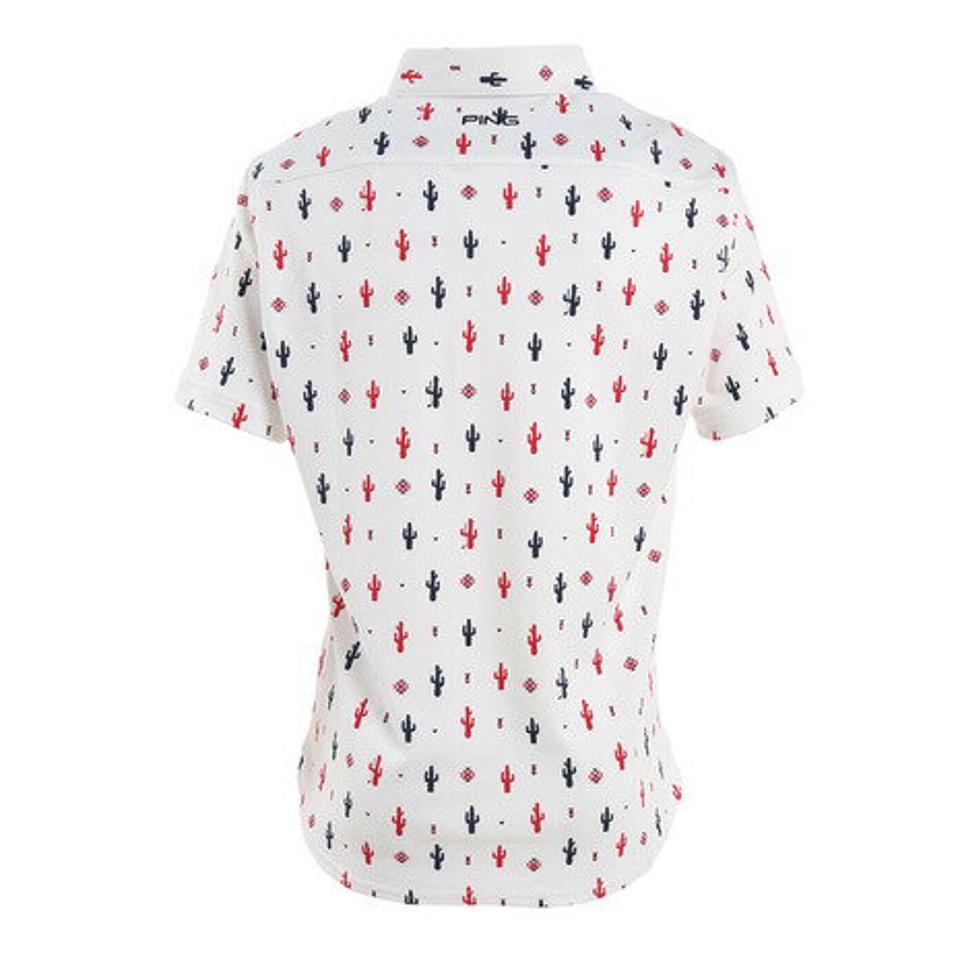 ピン(PING) ゴルフウェア 軽快 動きやすい ストレッチ鹿の子 半袖ポロシャツ 621-2160400-030 (メンズ)