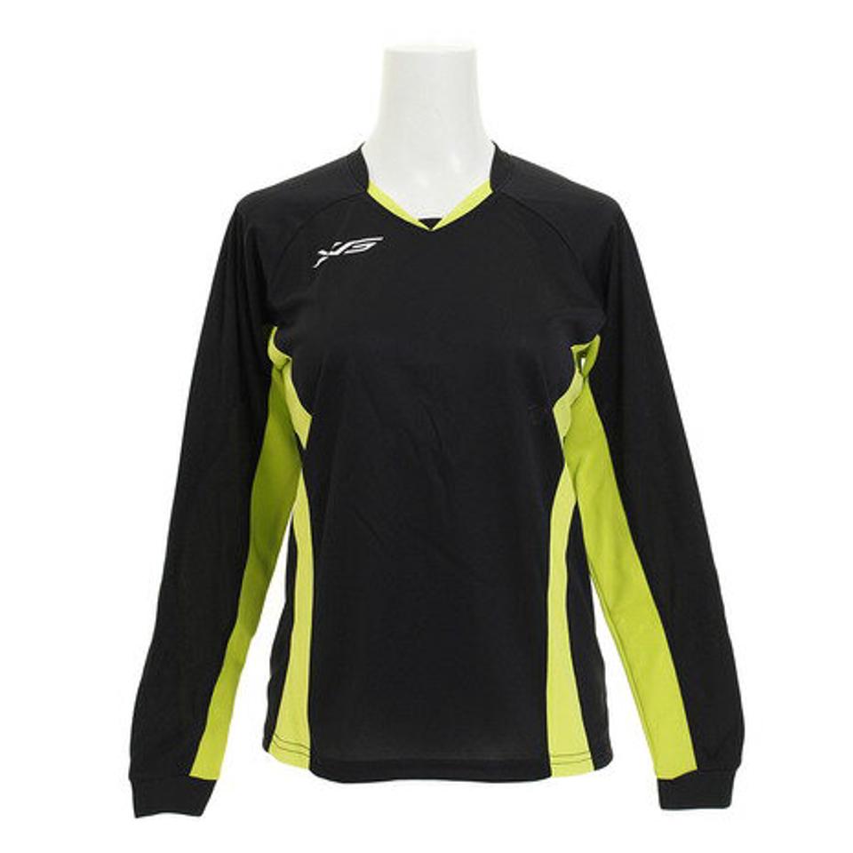 エックスティーエス(XTS) 長袖プラクティスシャツ 761G6CD3415 BKLM 【バレーボールウェア スポーツウェア レディース】 (レディース)