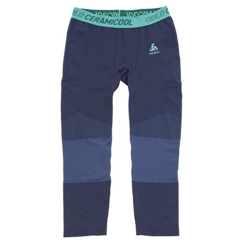 【ランニング対象品購入&エントリーでP10倍!8/19 20:00〜8/28 23:59】オドロ(ODLO) ランニング BL Bottom 7/8 CERAMICOOL MOTION 360281 pool green-diving navy (レディース)