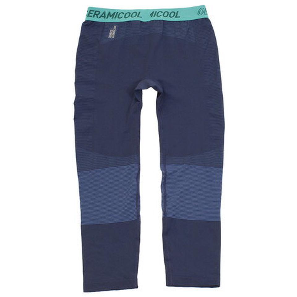 【ランニング対象品購入&エントリーでP10倍!8/19 20:00〜8/28 23:59】オドロ(ODLO) ランニング BL Bottom 7/8 CERAMICOOL MOTION 360281 pool green-diving navy (レディース)