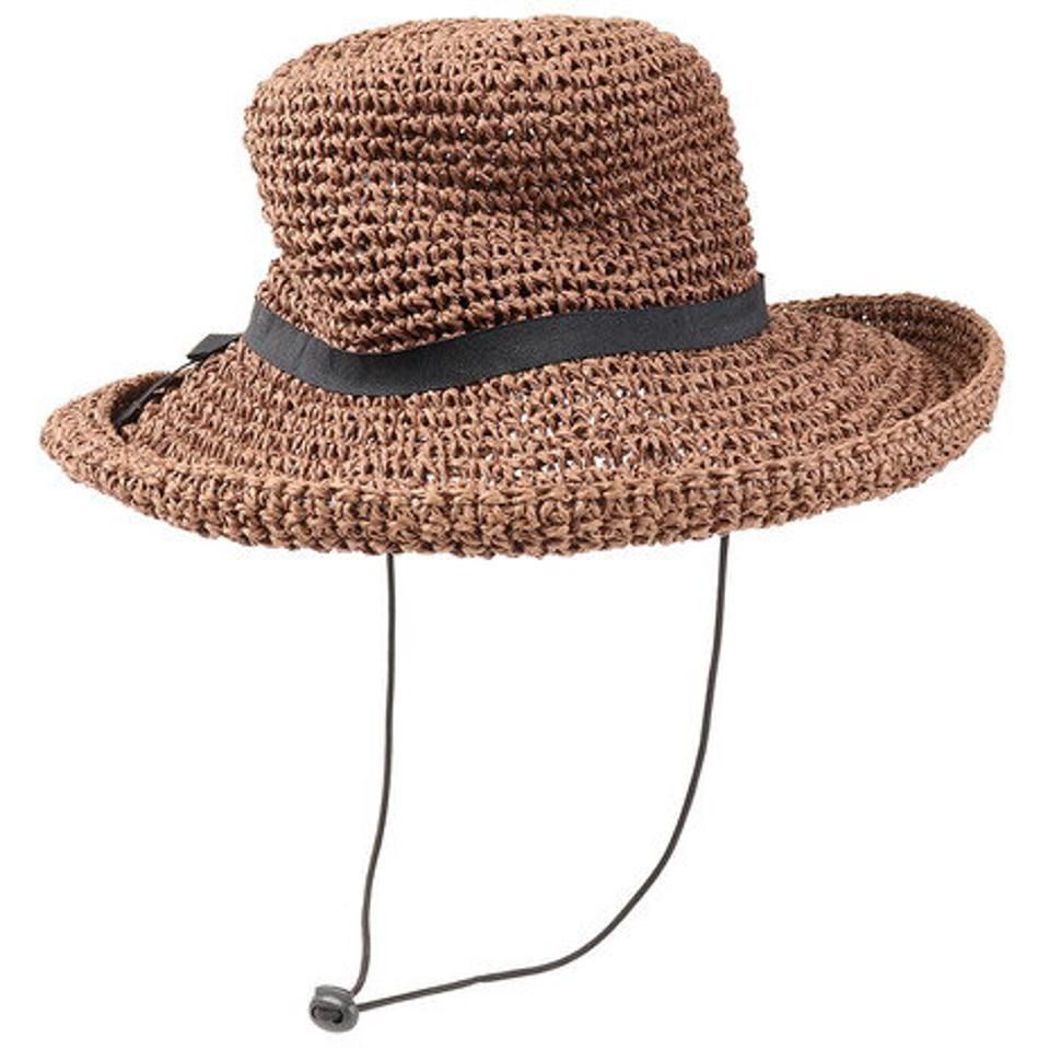 ウィッテム（HUITIEME） 帽子 レディース 麦わら帽子 SINGLE CROCHET PAPER ハット HU20SST898006 BRN 大きめ 日よけ （レディース）