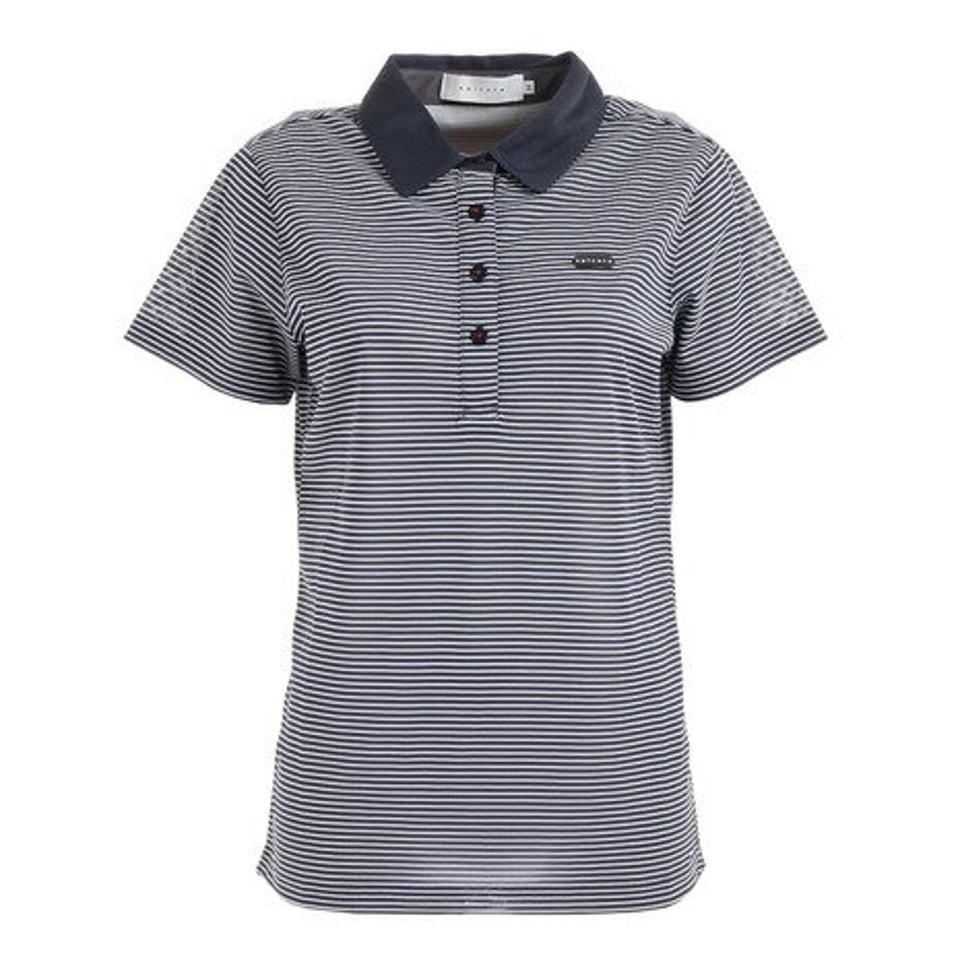 エピキュール（epicure）（レディース）ゴルフウェア 先染めボーダーポロシャツ 152-24341-098