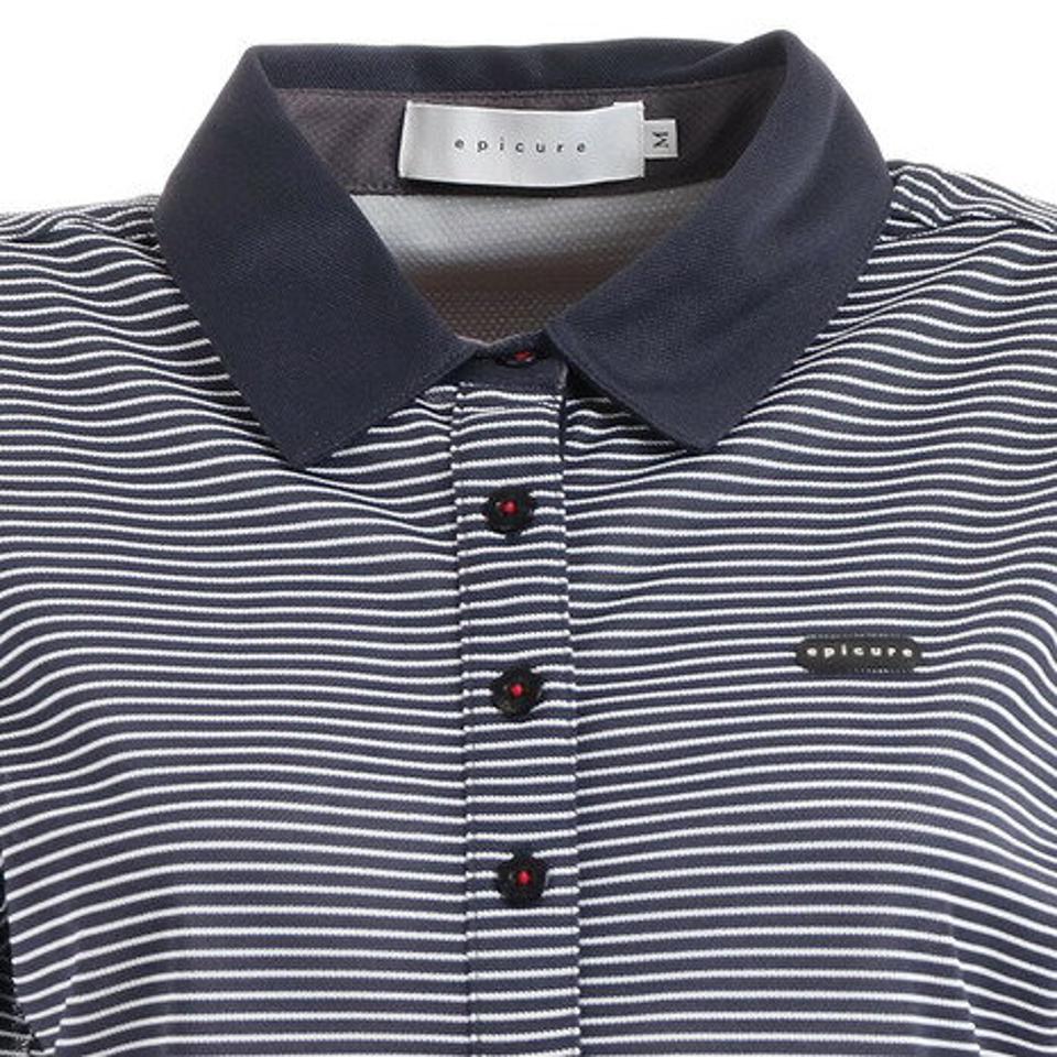 エピキュール（epicure）（レディース）ゴルフウェア 先染めボーダーポロシャツ 152-24341-098