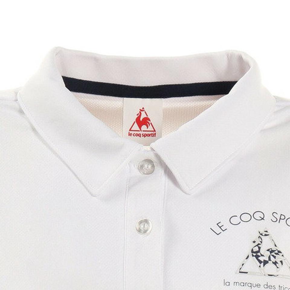 ルコック スポルティフ（Lecoq Sportif）（レディース）半袖襟付きシャツ QMWRJA41XB WHT