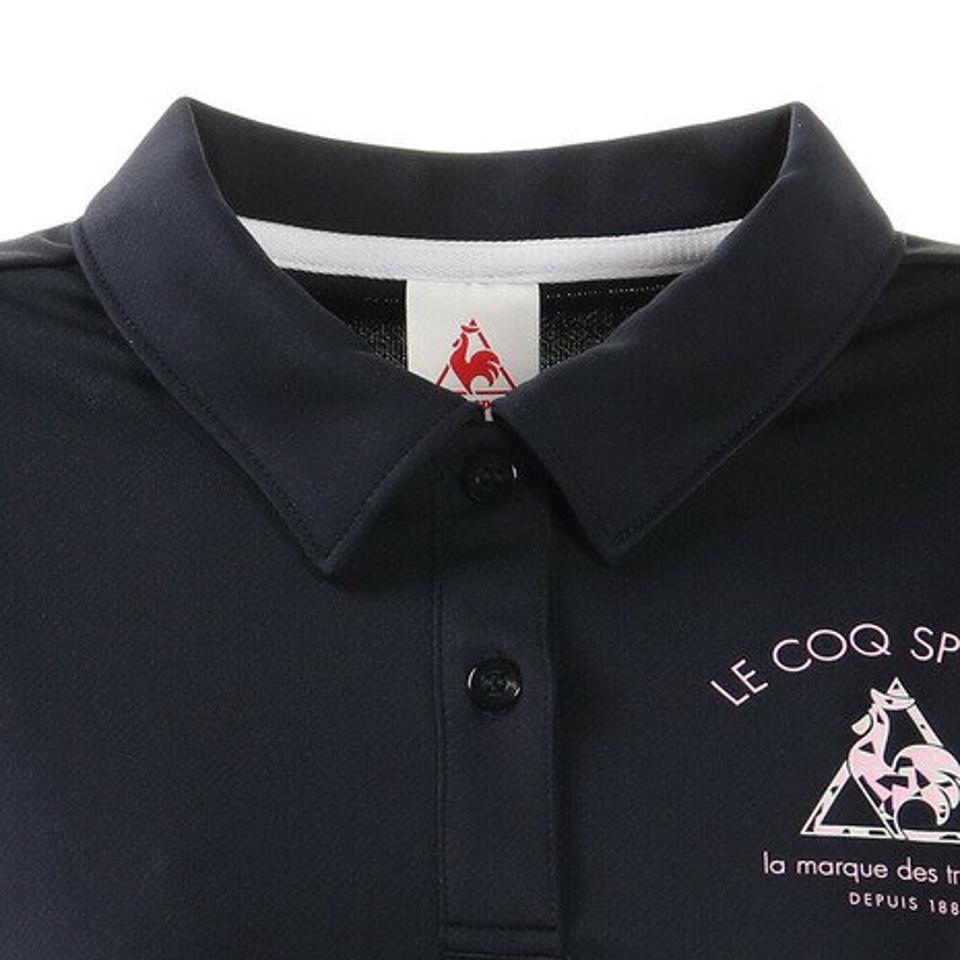 ルコック スポルティフ（Lecoq Sportif） 半袖襟付きシャツ QMWRJA41XB NVY （レディース）
