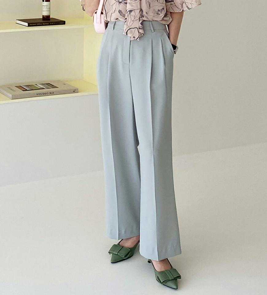 2TYPEワイドスラックス・全8色・b72092 レディース 【pt】スラックス パンツ 単色 無地 シンプル ロング丈 パステル ベーシック オフィスカジュアル ハイウエスト カラーパンツ 春 夏 フェミニン 上品 きれいめ 大人っぽ 韓国ファッション ハイホリHIHOLLI