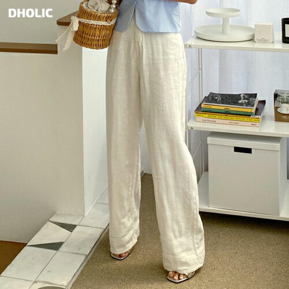 【10%OFF】ワイドストレートパンツ・全2色・t00891 レディース 【pt】パンツ ズボン ロングパンツ ワイドパンツ ストレート 単色 無地 シンプル ナチュラル カジュアル ラフ ベーシック フルレングス ハイウエスト 春 夏 韓国ファッション PTセール