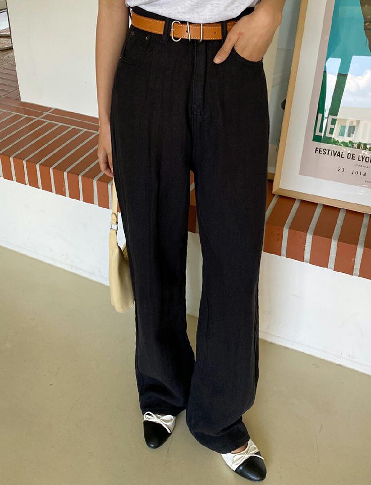 【10%OFF】ワイドストレートパンツ・全2色・t00891 レディース 【pt】パンツ ズボン ロングパンツ ワイドパンツ ストレート 単色 無地 シンプル ナチュラル カジュアル ラフ ベーシック フルレングス ハイウエスト 春 夏 韓国ファッション PTセール