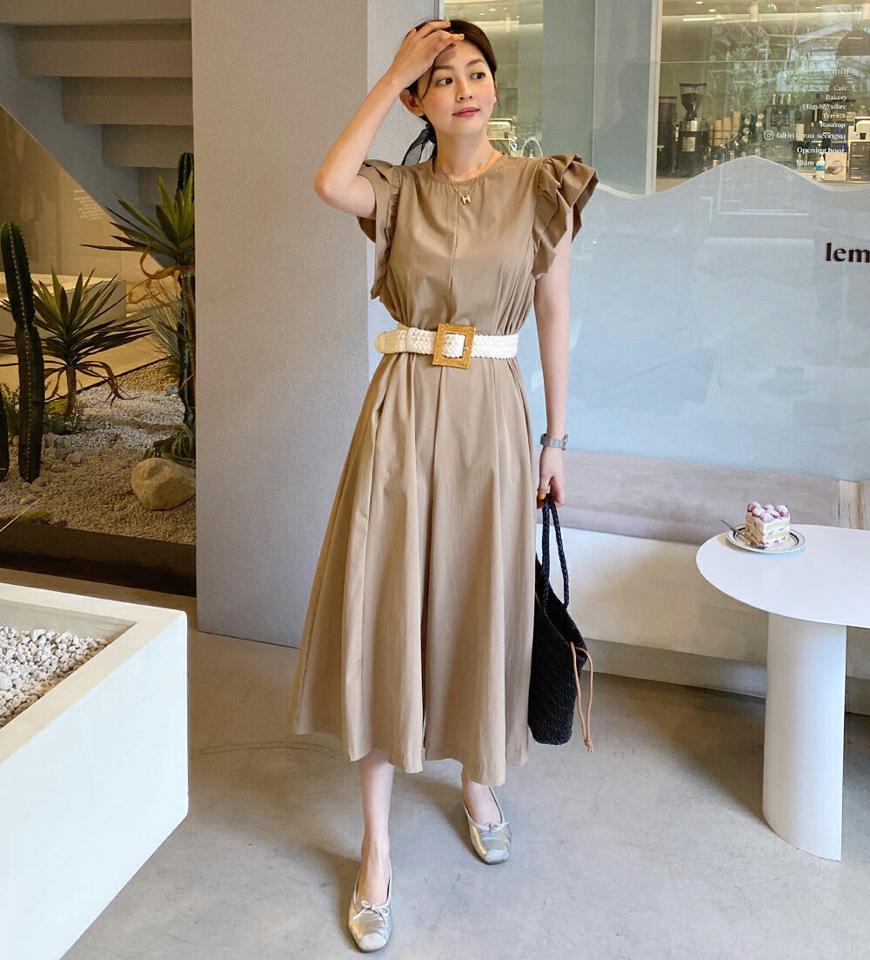 ショルダーフリルオールインワン・全2色・t67095 レディース 【pt】オールインワン パンツ ズボン ロングパンツ フリル 袖コン ガーリー 大人 かわいい 可愛い 単色 無地 ラフ ノースリーブ スリーブレス ワンマイルウェア 春 夏 ベージュ 韓国ファッション