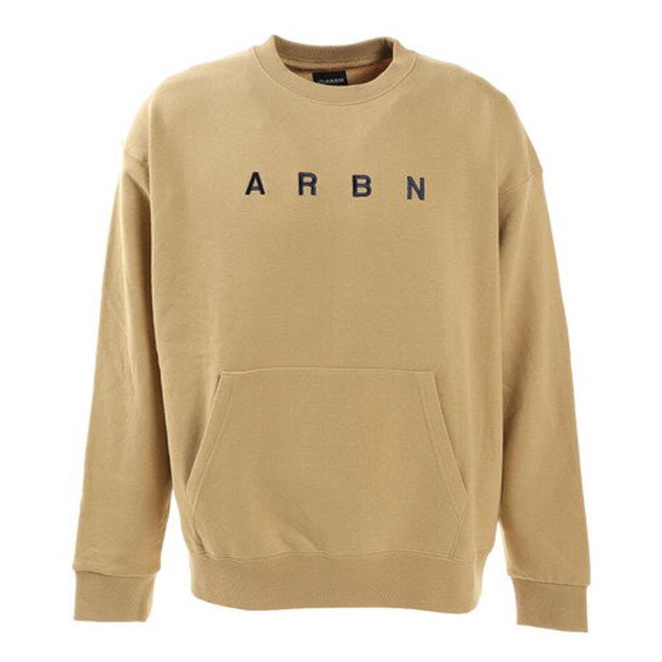 【5/15限定 エントリー＆3点以上ご購入でP最大10倍】エアボーン（ARBN） ロゴクルースウェット ARBN20-8005-beige （メンズ）