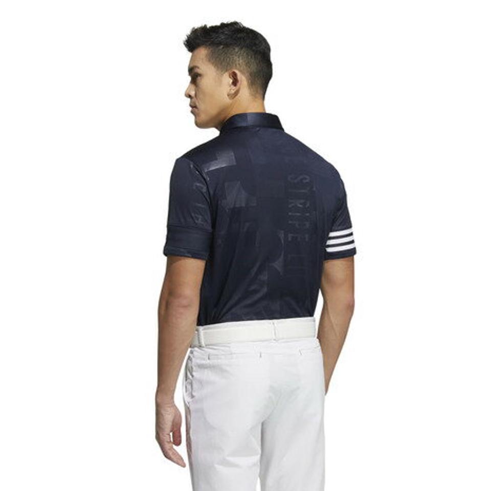 アディダス（adidas） ゴルフウェア *ECO* 吸水 吸汗 エンボスプリント ボタンダウン半袖ポロシャツ WP187-HA0227IN （メンズ）