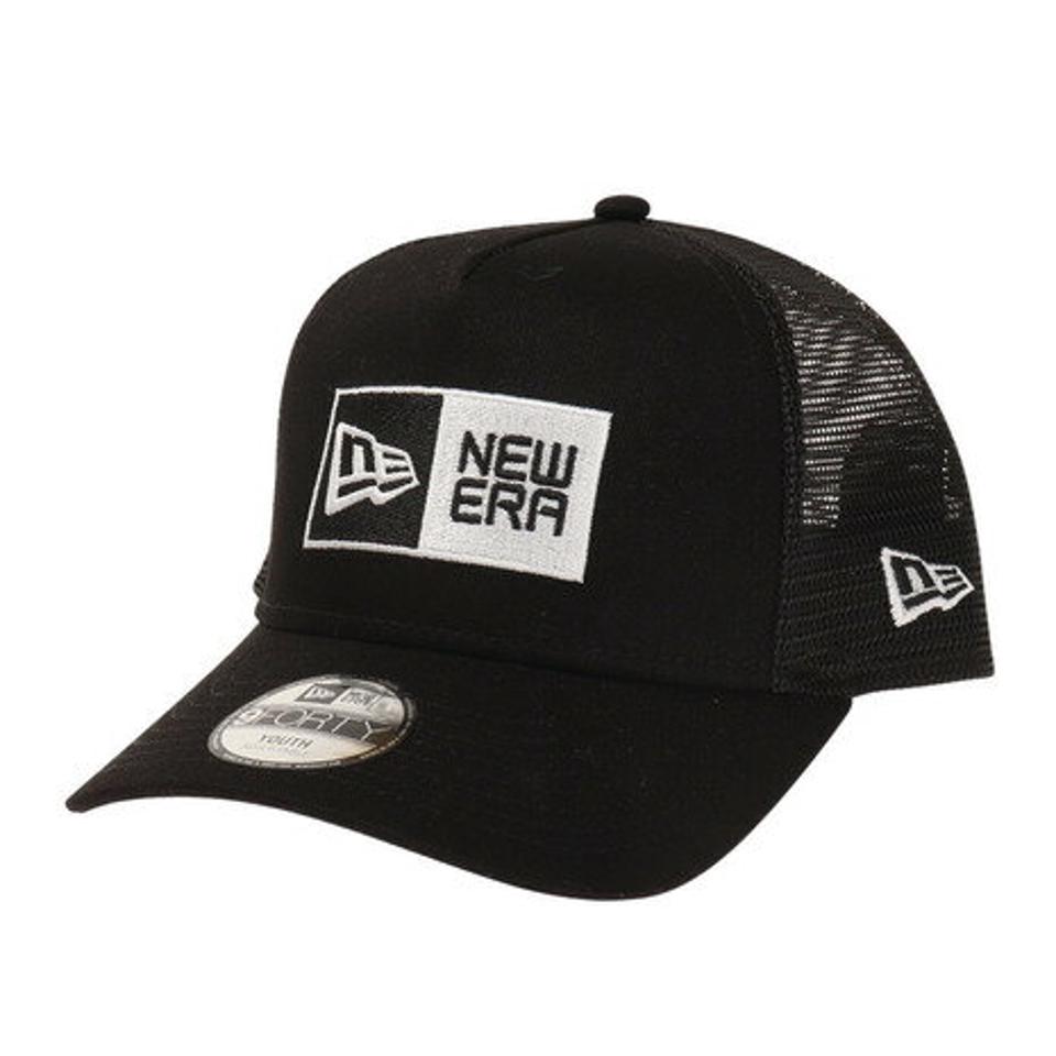 【5/25限定 エントリー＆3点以上ご購入でP最大10倍】ニューエラ（NEW ERA） ユース 9FORTY A-Frame トラッカー ボックスロゴ キャップ 12746822 （キッズ）