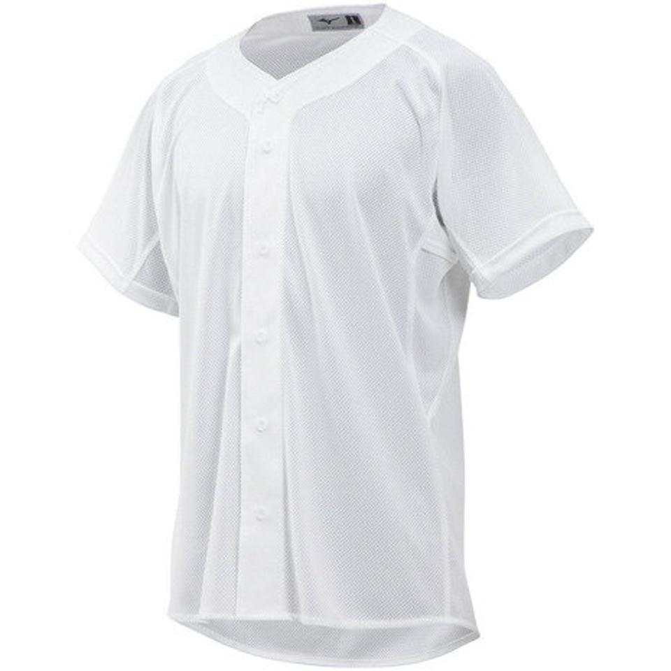 ミズノ(MIZUNO)(メンズ)野球 ユニフォーム 練習用 メッシュユニフォームシャツ フルオープン型 12JC8F6801