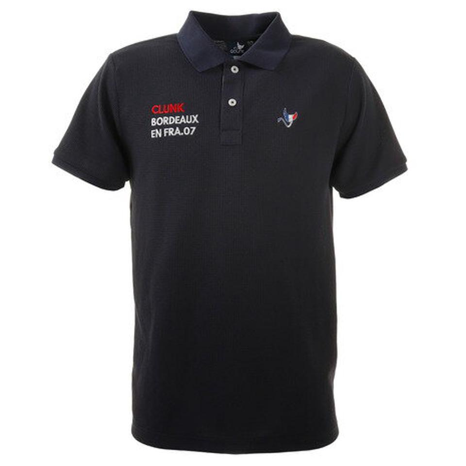 クランク（CLUNK） ゴルフウェア ワッフルロゴ ポロシャツ E20 CL5HTG61 NVY （メンズ）