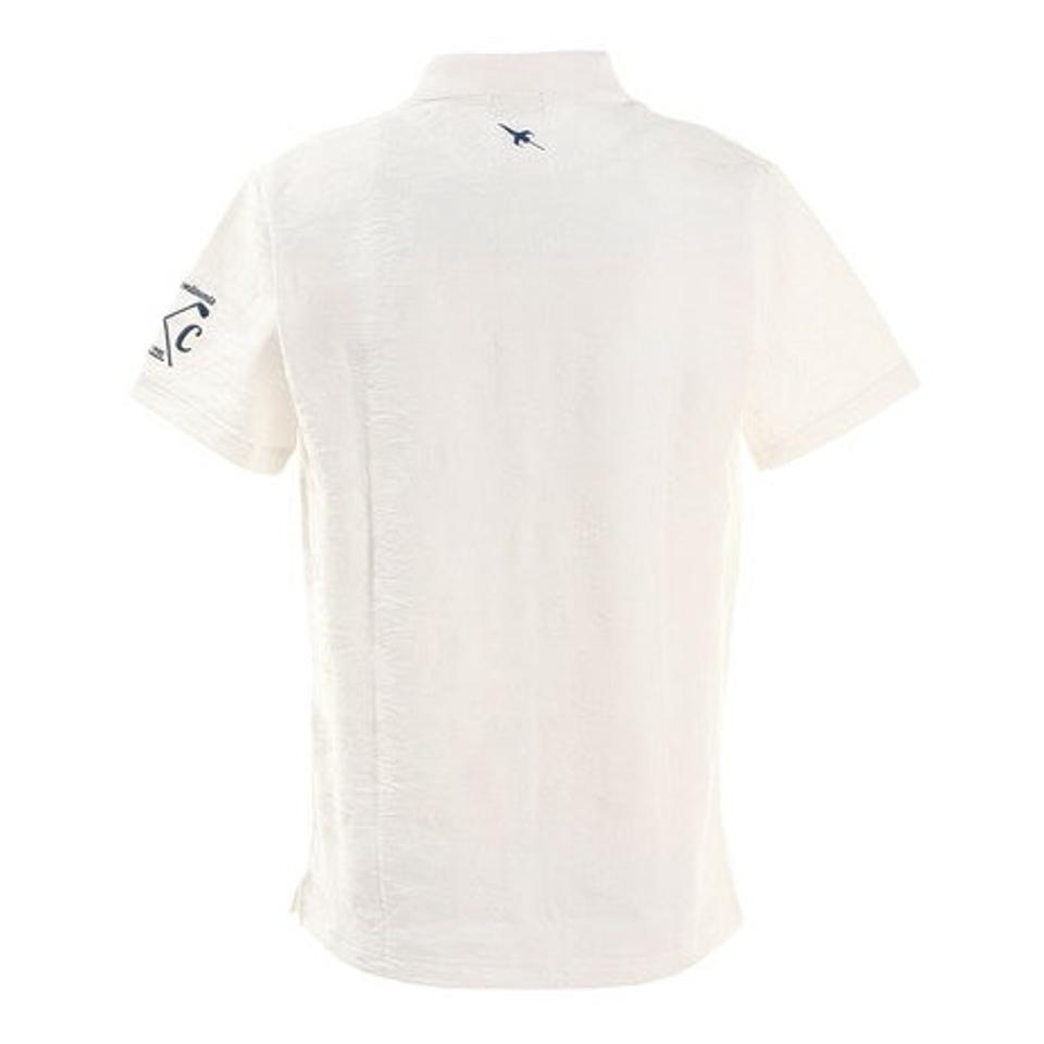 トランスコンチネンツ（TRANS CONTINENTS）（メンズ）ゴルフ ポロシャツ 迷彩ジャガードポロシャツ 20STRZ01-WH