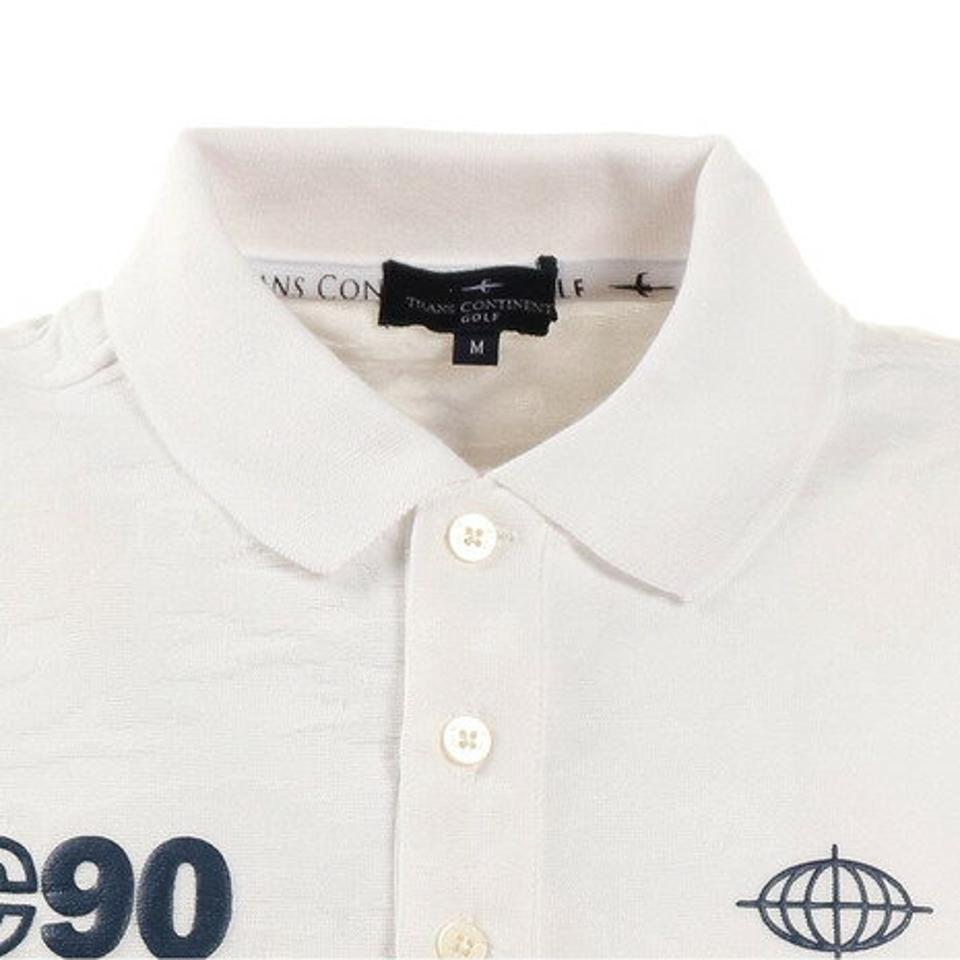 トランスコンチネンツ（TRANS CONTINENTS）（メンズ）ゴルフ ポロシャツ 迷彩ジャガードポロシャツ 20STRZ01-WH