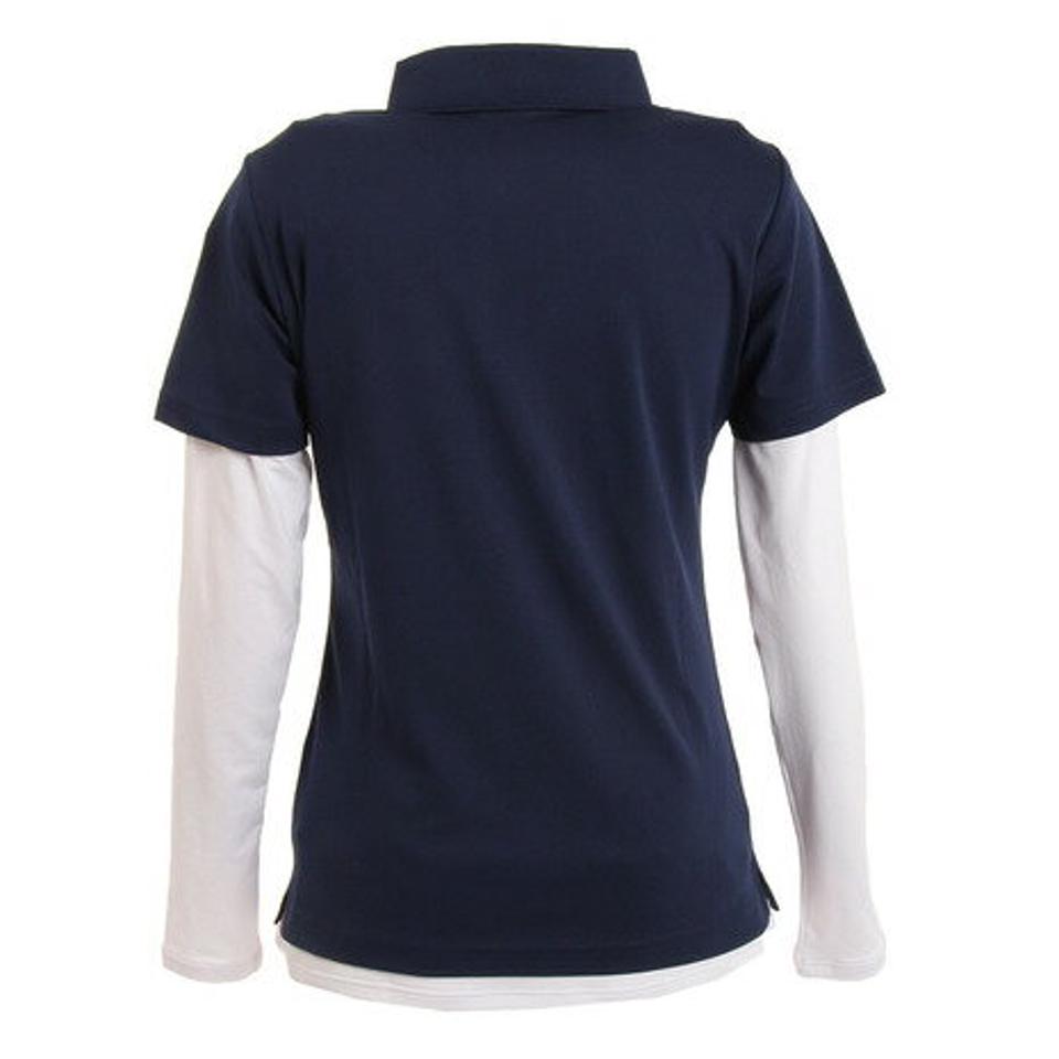 マリ・クレール スポール（marie claire sport） ゴルフウェア 吸汗速乾 UVカット ひんやり 半袖ポロシャツ+インナーセット 712506-NV （レディース）