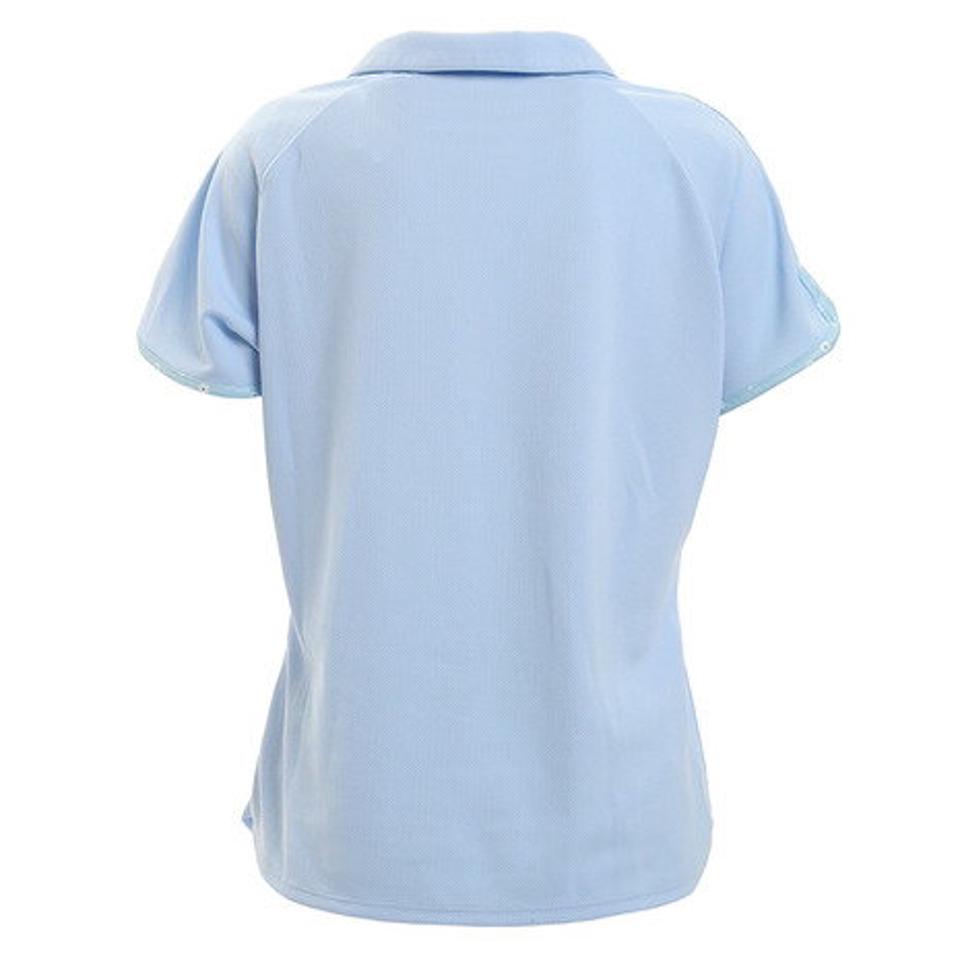 【5/15限定 エントリー＆3点以上ご購入でP最大10倍】【ポイント20倍】ウィッテム（HUITIEME） テニス プリンテッド 半袖ポロシャツ HU20S03LS733006LBLU 【吸汗速乾/UVカット】 （レディース）