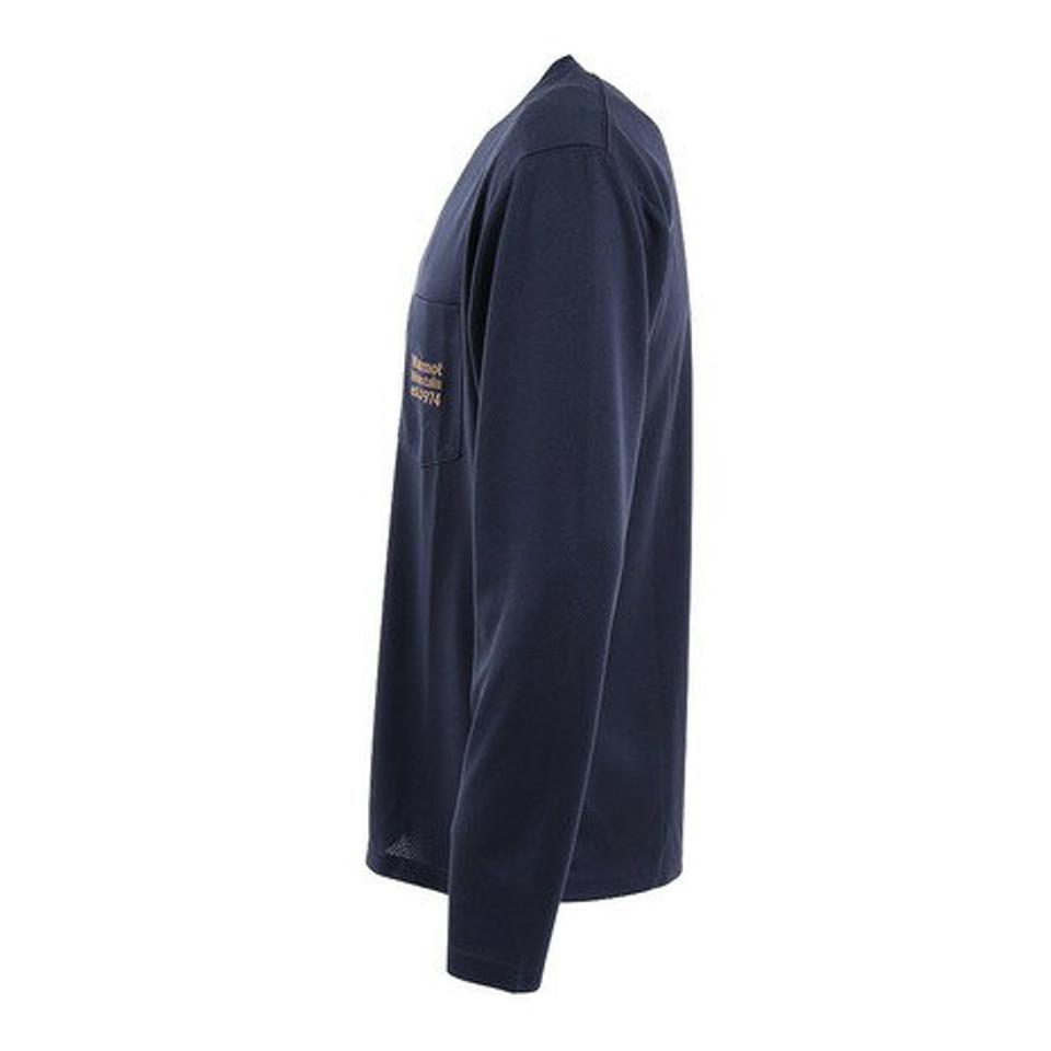 【5/15限定 エントリー＆3点以上ご購入でP最大10倍】マーモット（Marmot） ポケットロゴティー ロイヤルネイビー TOMTJB82XB RNV 長袖シャツ ロンT トップス カジュアル アウトドア スポーツ UVカット （メンズ）