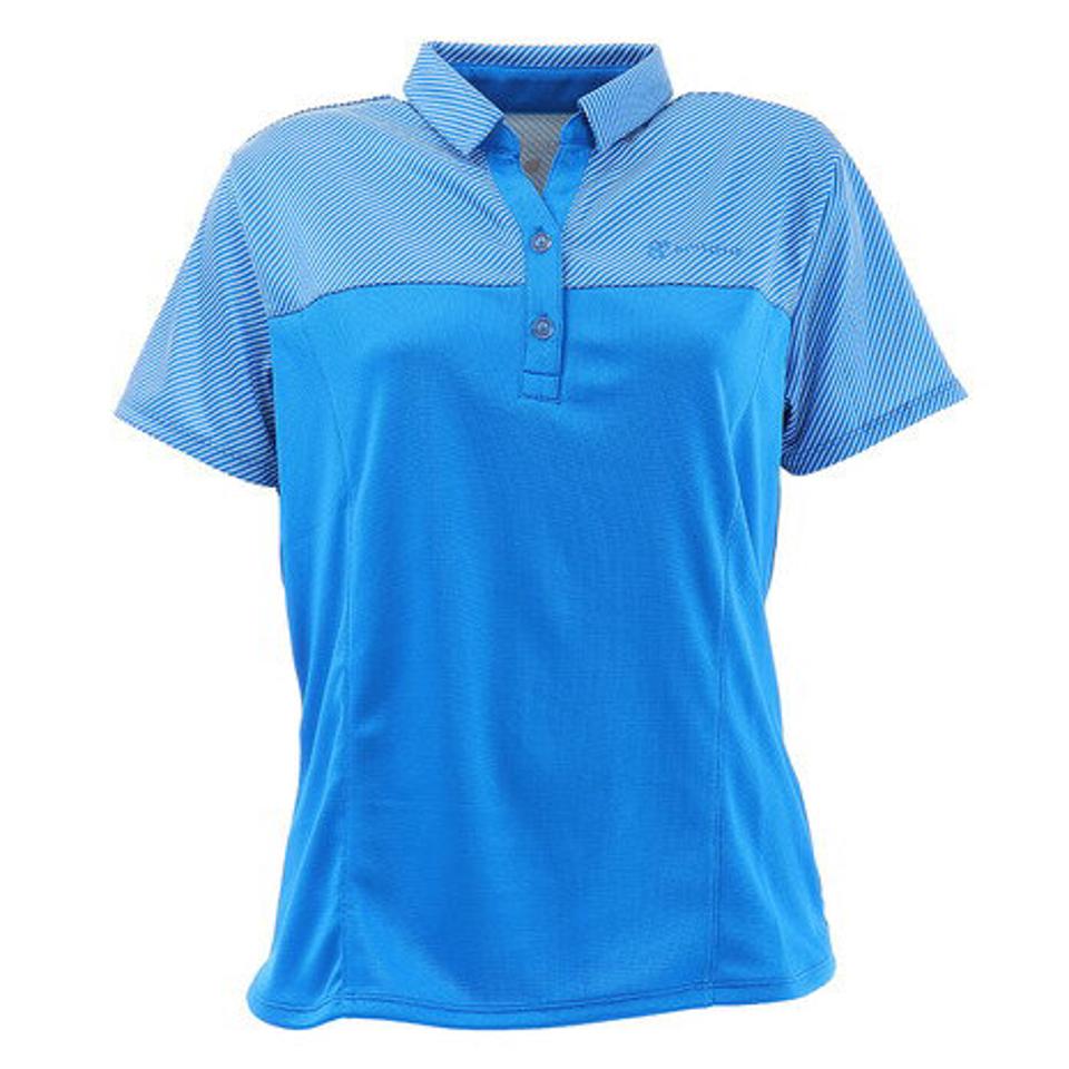 【10％OFFクーポン! 23日迄】ウィッテム（HUITIEME）（レディース） テニス ストライプ 半袖ポロシャツ HU20S03LS733001 【吸汗速乾/UVカット】