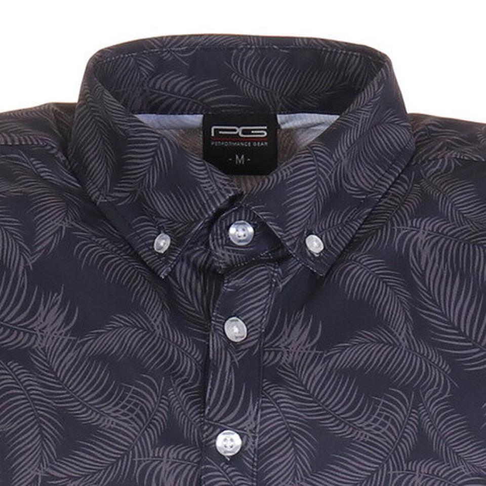 パフォーマンスギア（PG）（メンズ） ゴルフ ポロシャツ リーフ柄ポロシャツ 403PG21HD0002