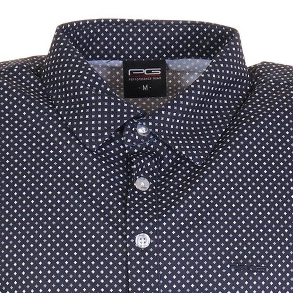 パフォーマンスギア（PG） ゴルフ ポロシャツ 総柄プリントポロシャツ 403PG21HD0001-NVY （メンズ）