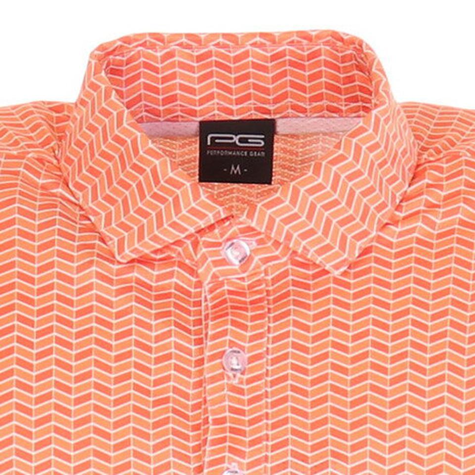 パフォーマンスギア（PG） ゴルフ ポロシャツ ホールメッシュポロシャツ 403PG21EG0005-ORG （メンズ）