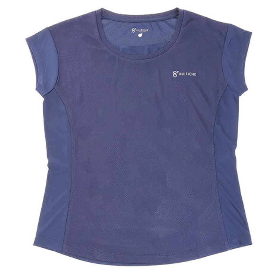 ウィッテム（HUITIEME） テニス キャップスリーブシャツ HU20S03LS733010NVY 【吸汗速乾/UVカット】 （レディース）