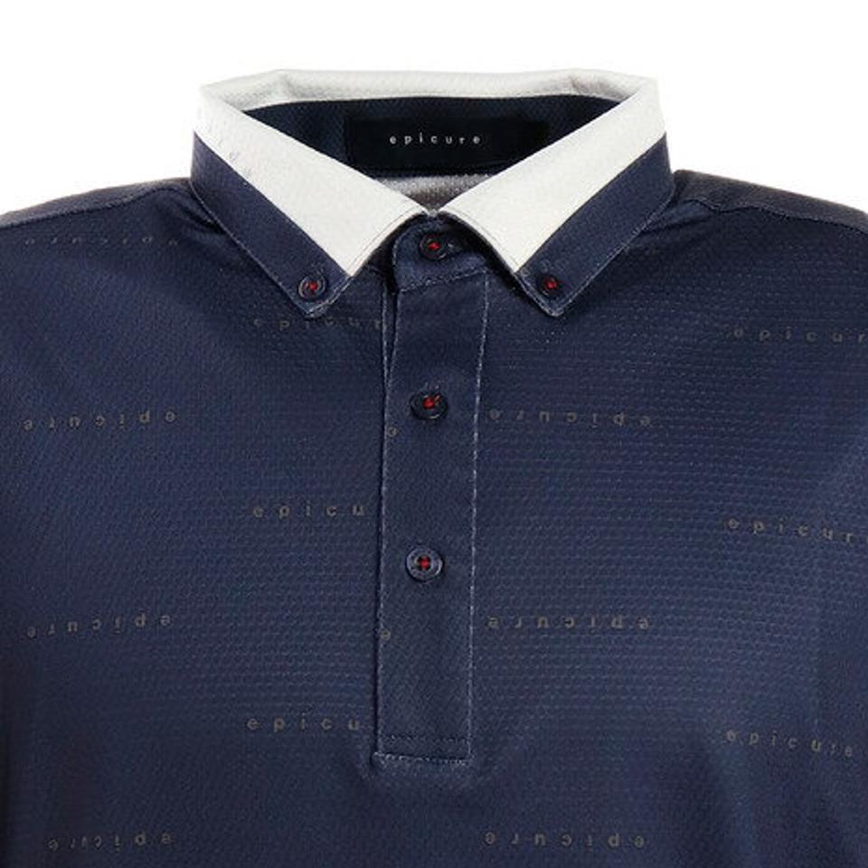 エピキュール（epicure）（メンズ）ゴルフウエア メンズ エンボス柄ポロシャツ 151-22342-098