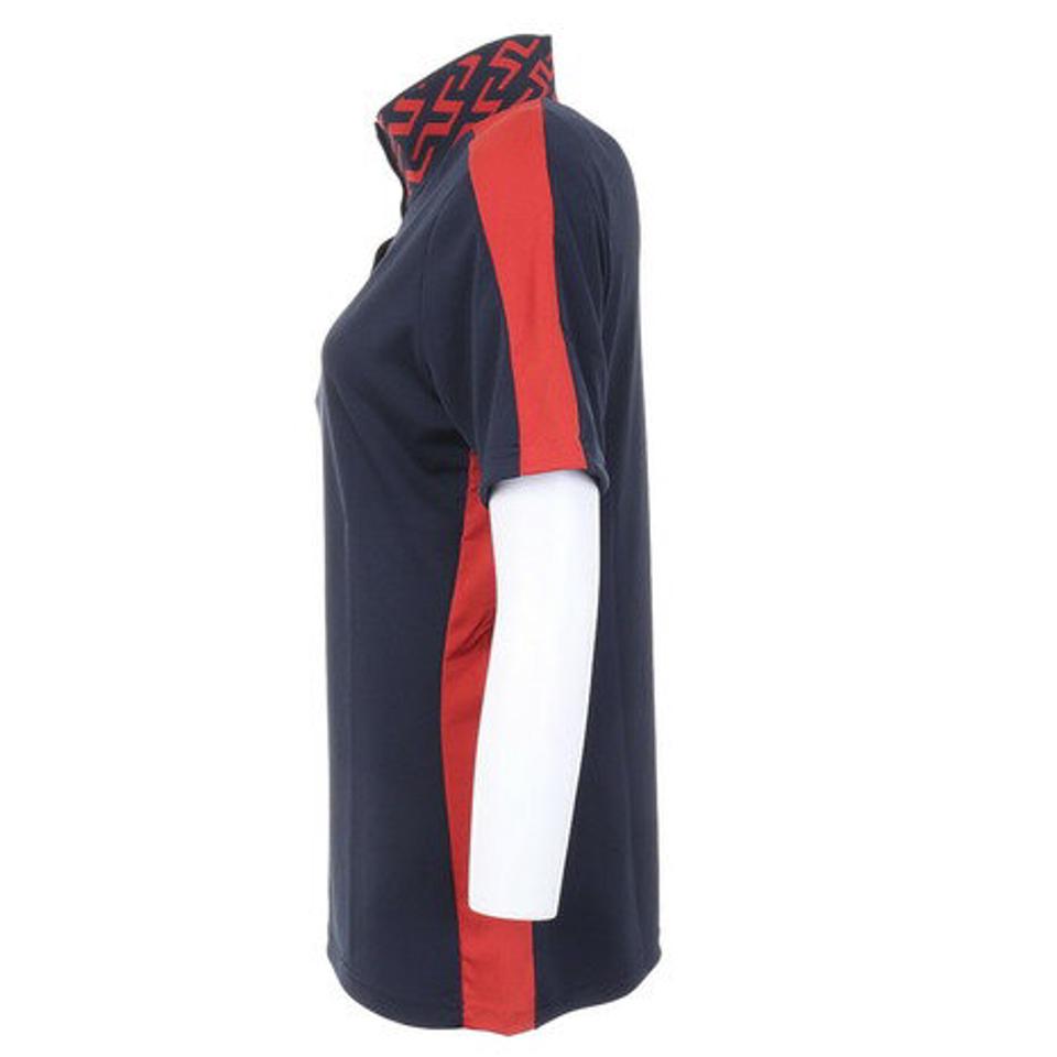 JLINDEBERG（レディース）ゴルフウェア ストレッチ 吸汗速乾 快適 ハイネック 半袖ポロシャツ 072-26346