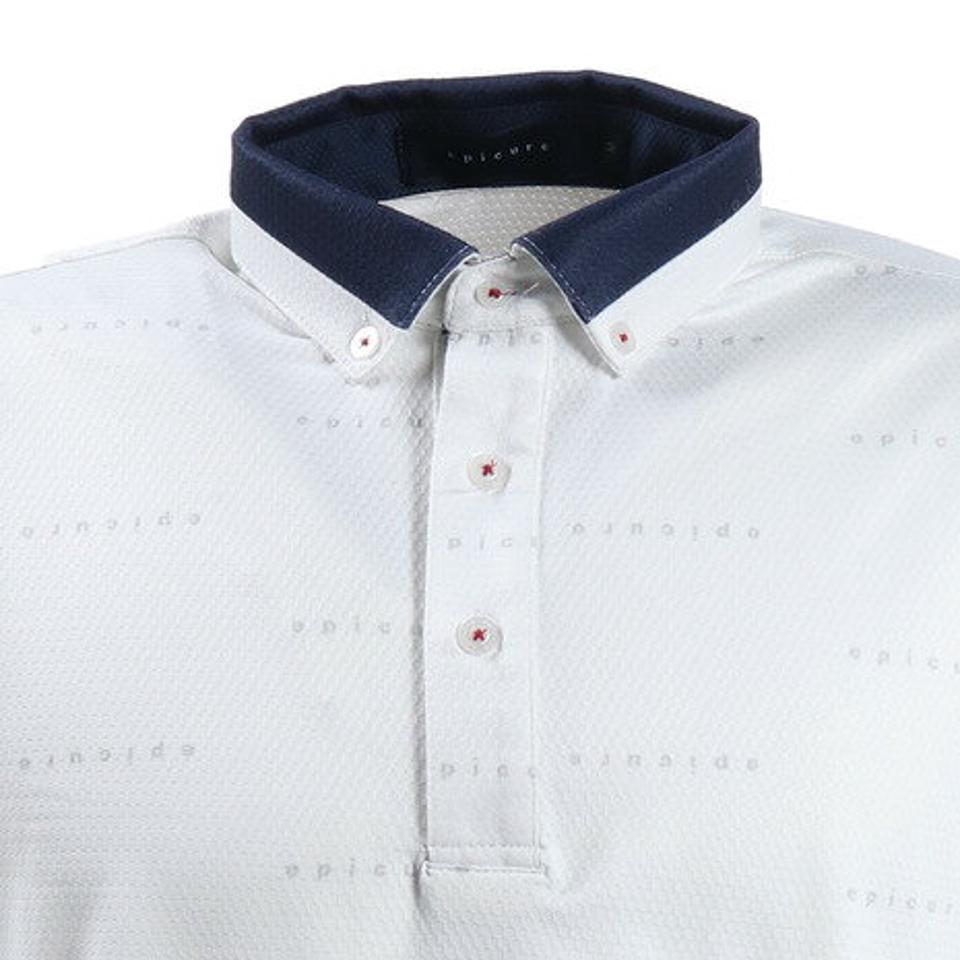 エピキュール（epicure）（メンズ）ゴルフウエア メンズ エンボス柄ポロシャツ 151-22342-004